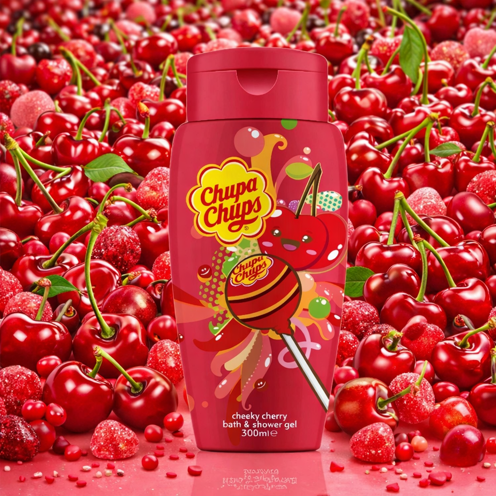 Chupa Chups Cheeky Cherry – Gel Douche & Bain 300 ml🌸🍒