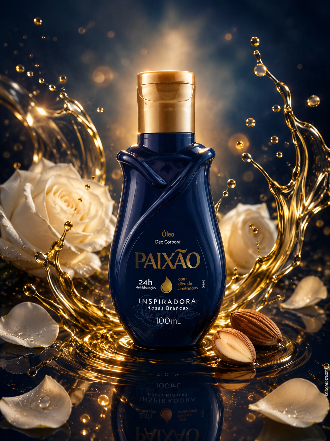 🌸 Huile corporelle parfumé PAIXÃO – Hydratation 24h (100ml)🌸