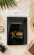 🖤 Protège-Passeport “King” Noir🖤