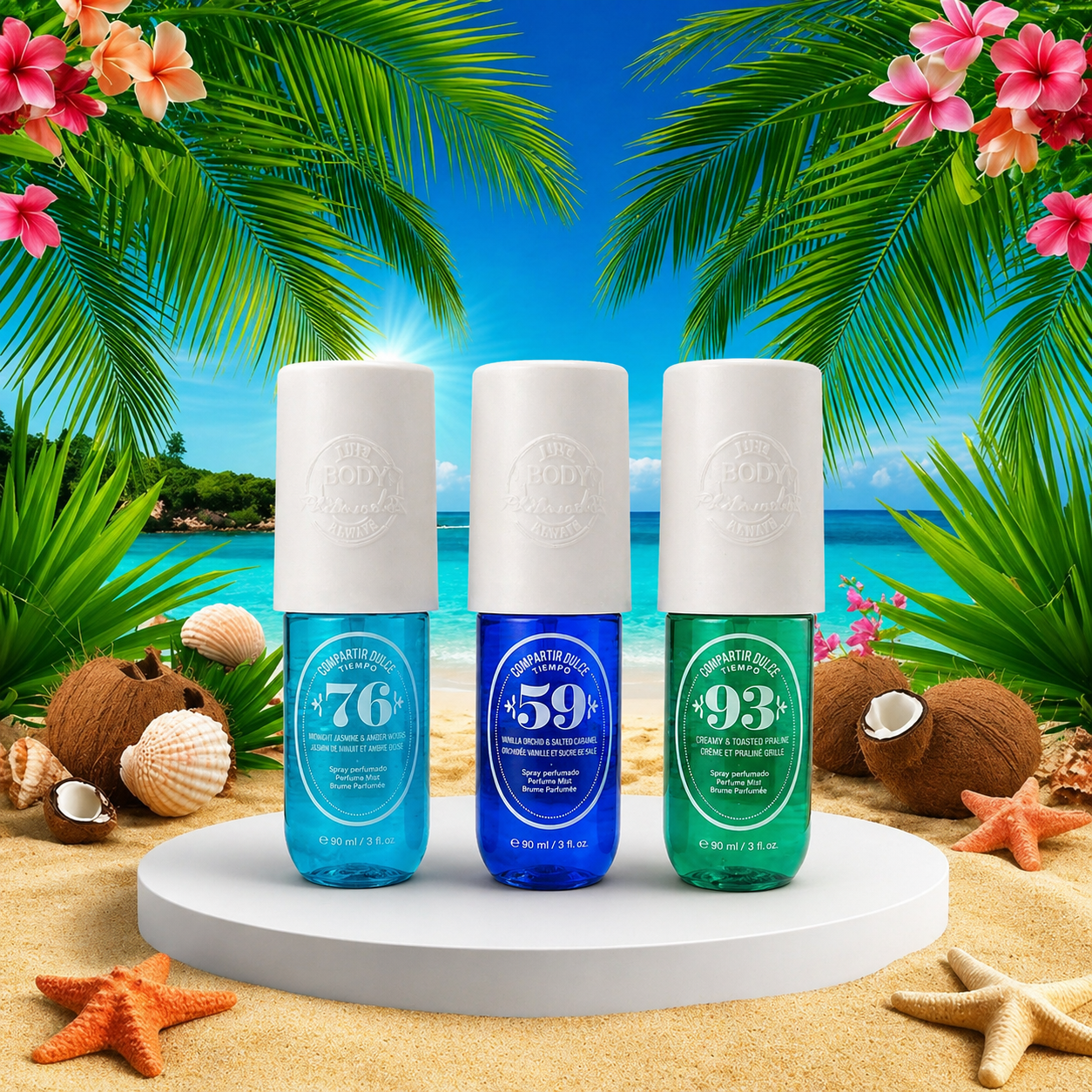 🌴 Brume Parfumée Tropicale – Collection Complète🌴