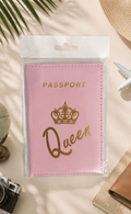 💖 Protège-Passeport “Queen” Rose💖