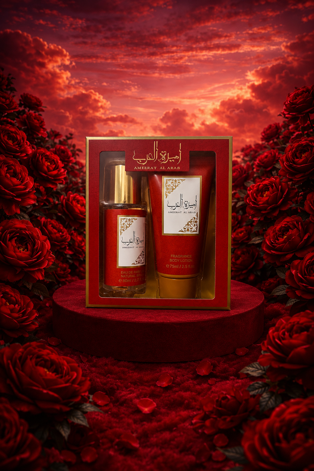 ❤️Ameerat Al Arab – Coffret Parfum & Lotion Corps❤️