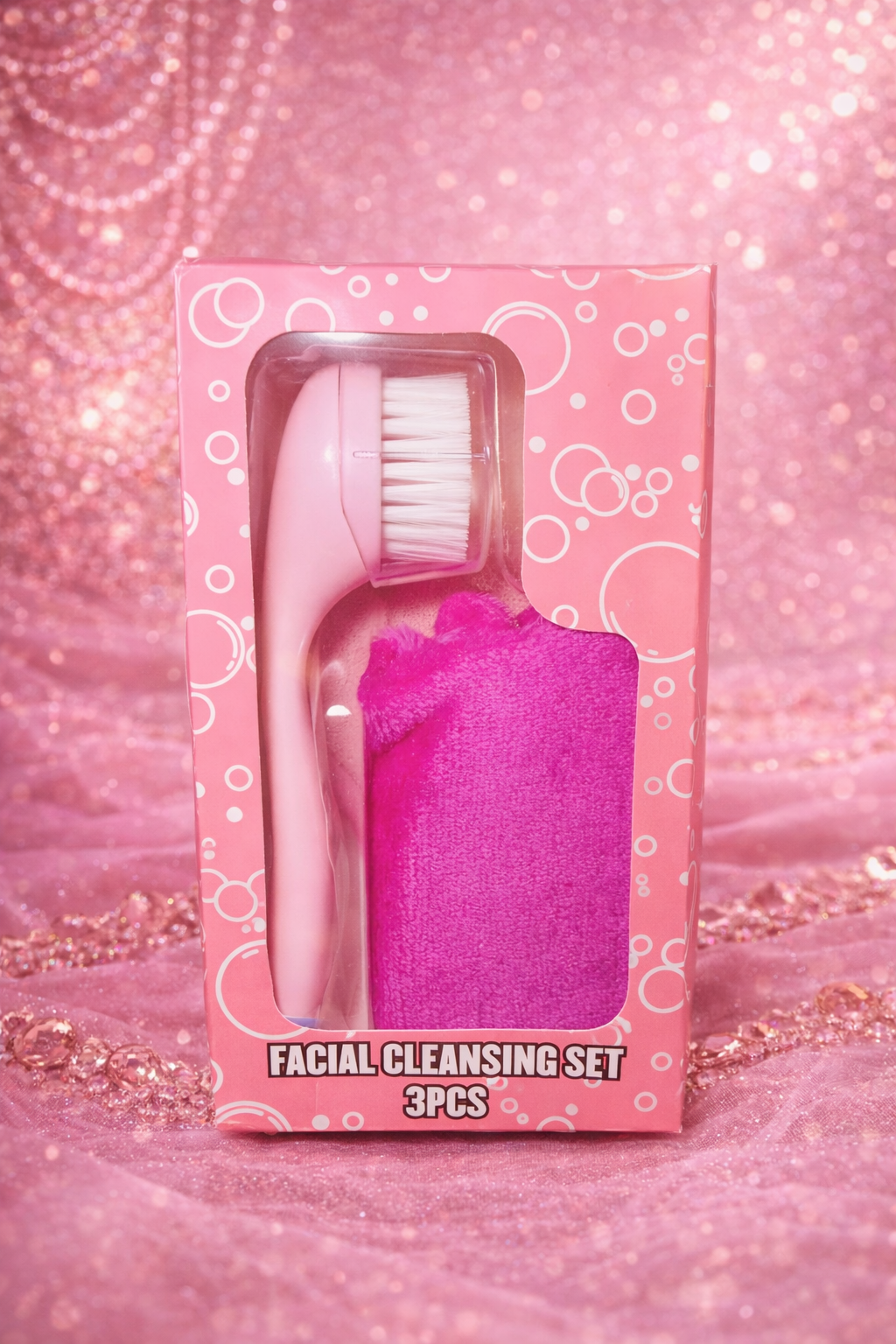 💗 Facial Cleansing Set – Kit de Nettoyage Visage 3 Pièces🩷